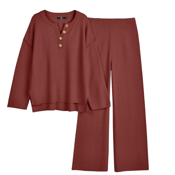 Amazon Waffle Knit Lounge Set - Picture 3 of 6